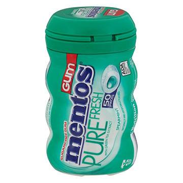 Mentos Pure Fresh Spearmint Sugar Free Chewing Gum