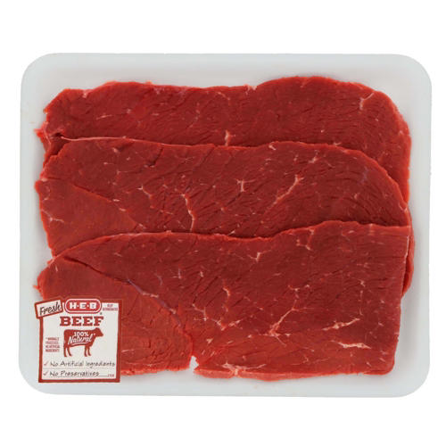 H-E-B Beef Top Round Milanesa Wafer Thin Value Pack, USDA Select