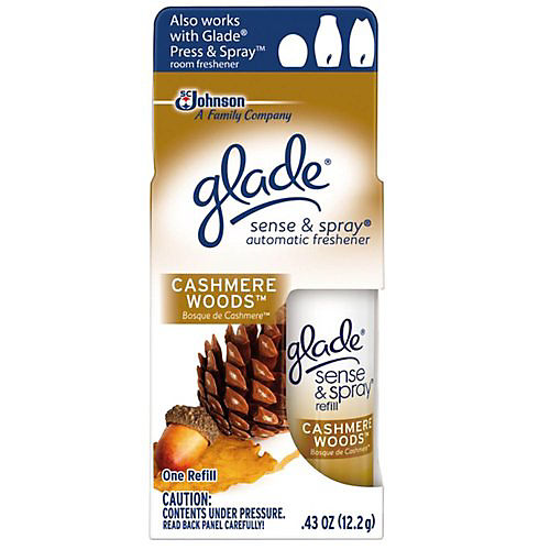 Glade Cashmere Woods Sense & Spray Automatic Freshener Refill - Shop Air  Fresheners at H-E-B