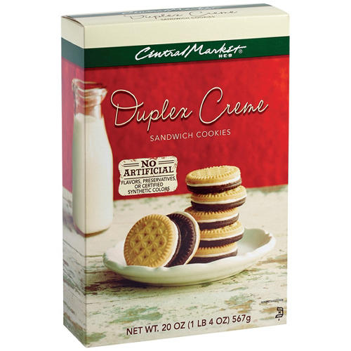 Central Market Duplex Creme Sandwich Cookies, 20 oz