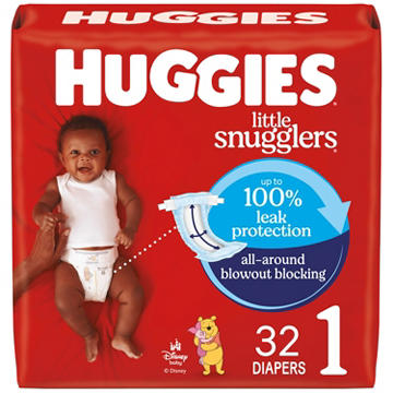 Huggies Little Snugglers Baby Diapers - Size 1 (8-14 lbs)