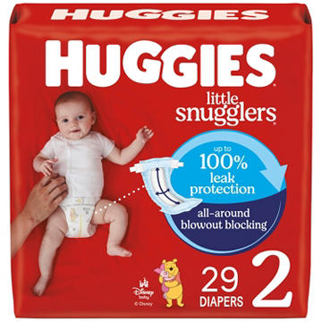 Huggies Little Snugglers Baby Diapers - Size 2 (12-18 lbs)