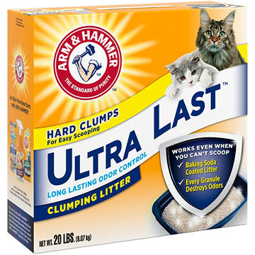 Arm & Hammer Ultra Last Baking Soda Coated Clumping Litter