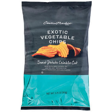 Central Market Crinkle Cut Sweet Potato Exotic Vegetable Chips