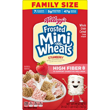 Kellogg's Frosted Mini-Wheats Strawberry Cold Breakfast Cereal