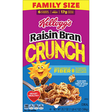Kellogg's Raisin Bran Crunch Original Cold Breakfast Cereal - Family Size