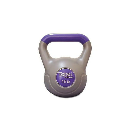 Tone Fitness 15 LB Cement Filled Kettlebell