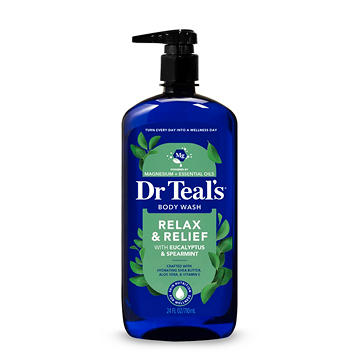 Dr Teal's Body Wash with Pure Epsom Salt - Relax & Relief Eucalyptus & Spearmint