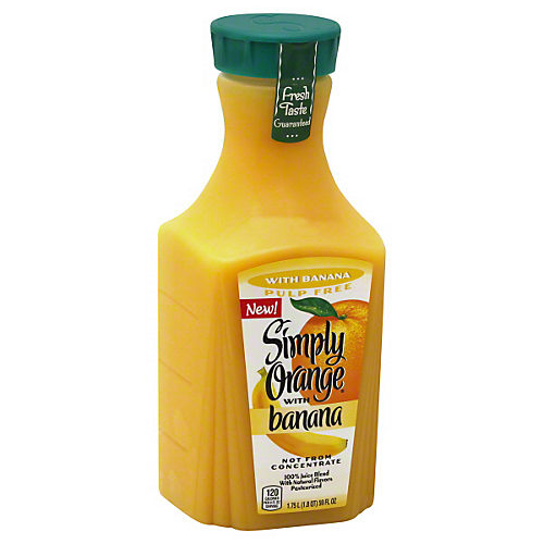 Orange and shop banana juice