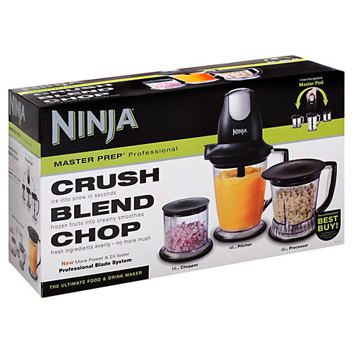 Best Buy: Ninja Master Prep Food Processor Black, Stainless Steel