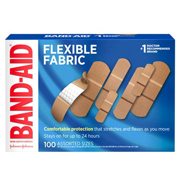 Band-Aid Flexible Fabric Bandages - Assorted Sizes