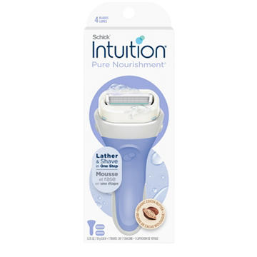 Schick Intuition Pure Nourishment with Shea Butter Women's Razor Kit + 2 Blade Refills