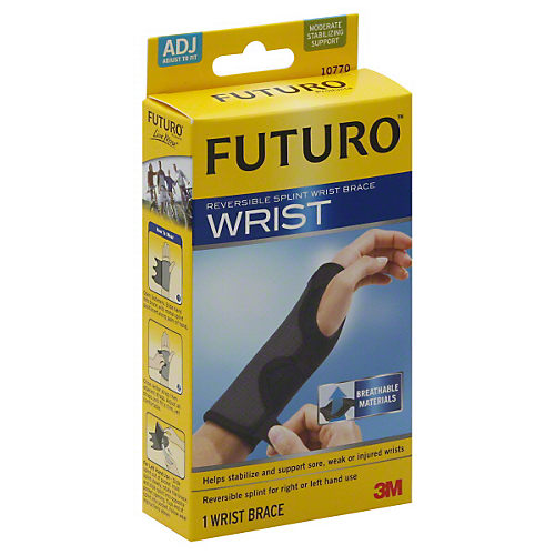 Futuro Reversible Splint Moderate Wrist Brace Adjust To Fit - Shop Sleeves  & Braces at H-E-B