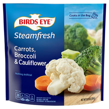 Birds Eye Frozen Steamfresh Carrots, Broccoli & Cauliflower