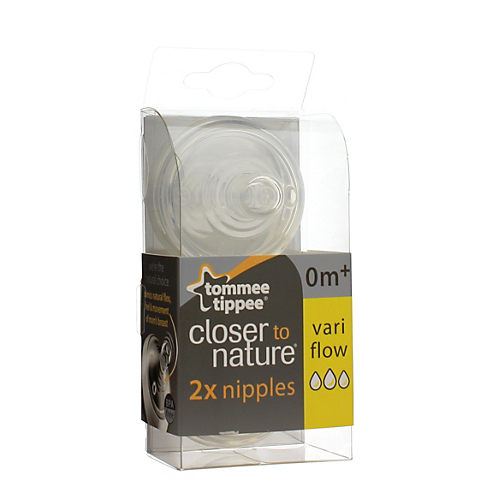 Tommee Tippee Closer to Nature Variable Flow Nipples (0+ Months) - Shop  Bottles at H-E-B