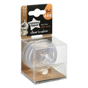 Tommee Tippee Closer to Nature Fast Flow Nipples (6+ Months)
