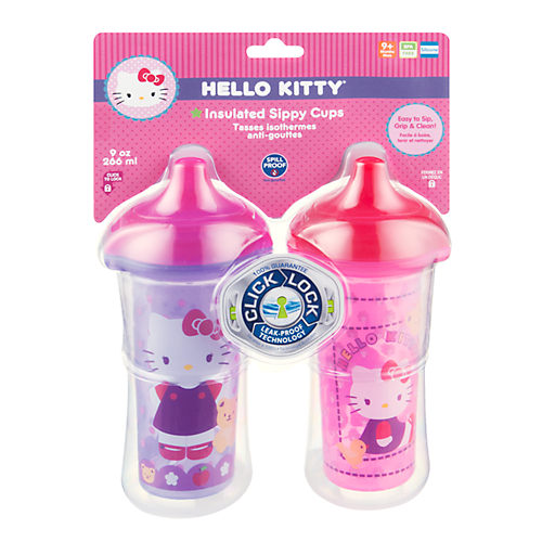 Hello Kitty Click Lock Insulated Sippy Cups 2 pack - 9 oz. (Munchkin)