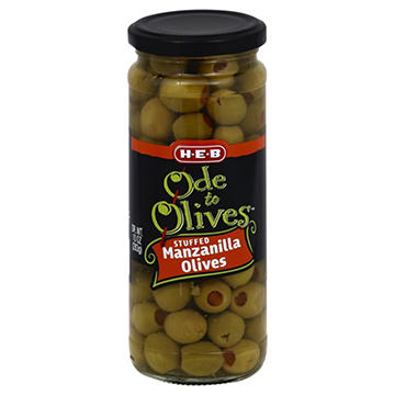 H-E-B Ode to Olives Stuffed Manzanilla Green Olives