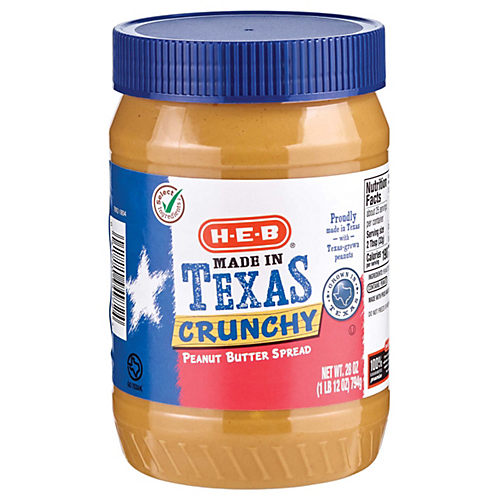 H-E-B Natural Peanut Butter Spread – Crunchy - Shop Peanut Butter at H-E-B