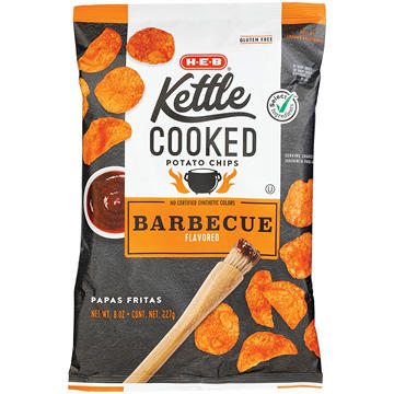 H-E-B Kettle Cooked Potato Chips – Barbecue