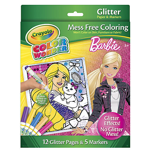 Crayola Color Wonder Barbie Glitter Coloring Pad