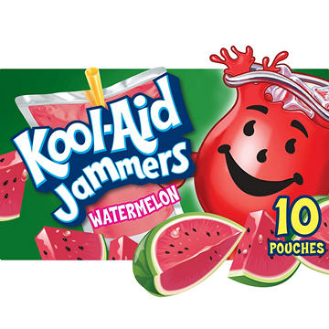 Kool-Aid Jammers Watermelon Drink Pouches, 10 ct