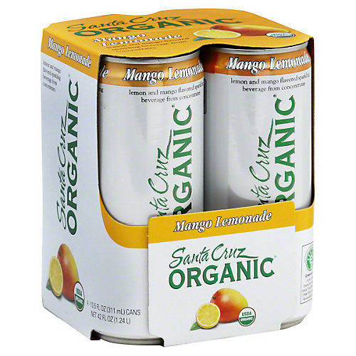 Santa Cruz Organic Mango Lemonade Sparkling Beverage 4 CT