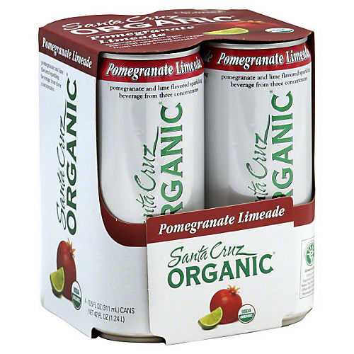 Santa Cruz Organic Pomegranate Limeade Sparkling Beverage Shop