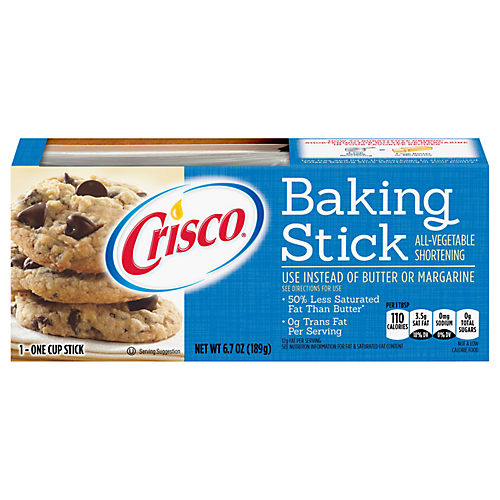 Crisco Baking Stick Original All-Vegetable Shortening - Shop Butter &  Margarine at H-E-B