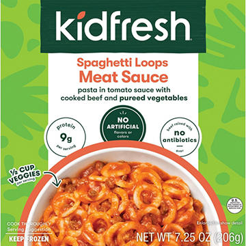 Kidfresh Spaghetti Loops in Meat Sauce Frozen Meal