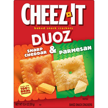 Cheez-It DUOZ Sharp Cheddar and Parmesan Cheese Crackers