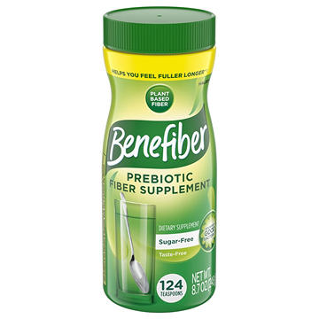 Benefiber Daily Prebiotic Fiber Supplement Powder for Digestive Health, Unflavored