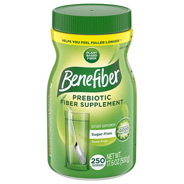 Benefiber Daily Prebiotic Fiber Supplement Powder for Digestive Health, Unflavored