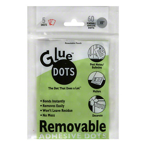 Glue Dots Removable Adhesive Dots, 1/2 Inch - Shop Glue at H-E-B