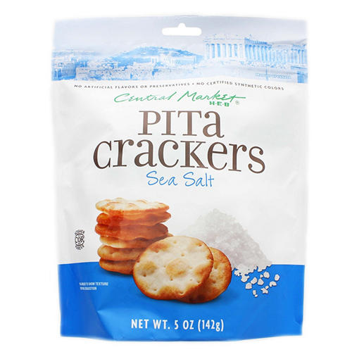 Central Market Sea Salt Pita Crackers, 5 oz