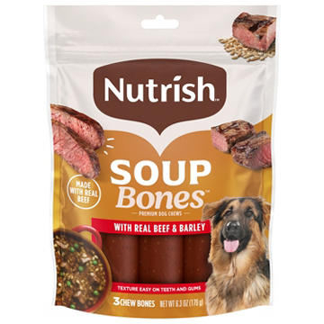 Rachael Ray Nutrish Soup Bones Beef & Barley Flavor Dog Treats