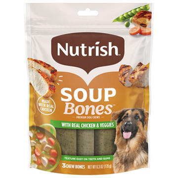 Rachael Ray Nutrish Soup Bones Chicken & Veggies Flavor Dog Treats