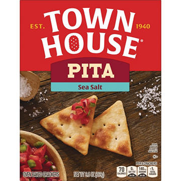 Kellogg's Town House Pita Crackers - Sea Salt