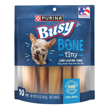 Busy Purina Bone Adult Toy Breed Dog Chew Bone Treats - Tiny
