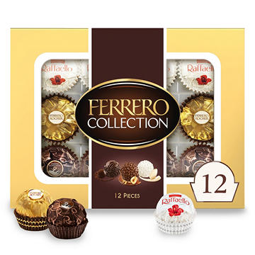 Ferrero Collection Fine Assorted Confections Gift Box, 12 pc