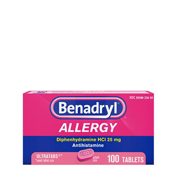 Benadryl Ultratabs Antihistamine Allergy Relief Tablets