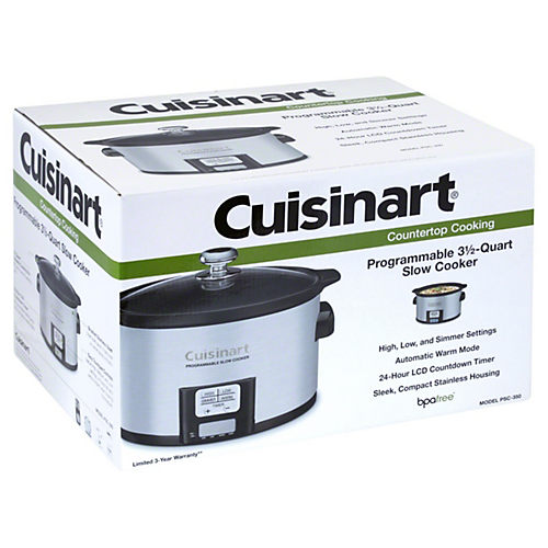 Cuisinart Programmable Slow Cooker Crock Pot PSC-350 Digital 3.5