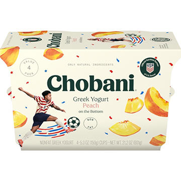 Chobani Non-Fat Peach on the Bottom Greek Yogurt