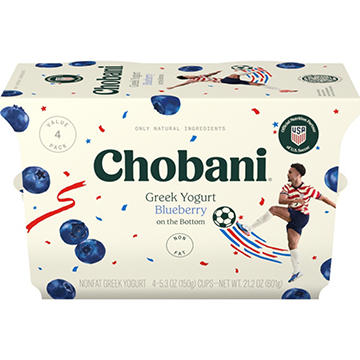 Chobani Non-Fat Blueberry on the Bottom Greek Yogurt