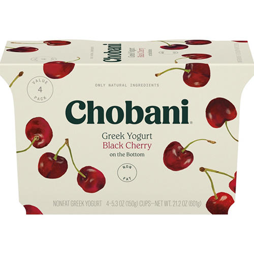 Chobani Non-Fat Black Cherry on the Bottom Greek Yogurt - Shop
