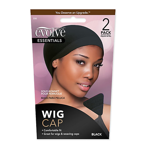 Evolve Black Wig Cap, 2 Count - Walmart.com
