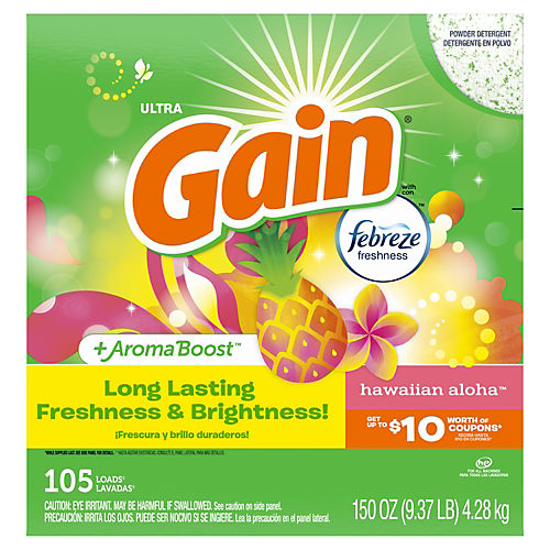 Gain Island Fresh HE Powder Laundry Detergent 89 Loads - Shop