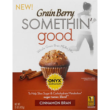 Grain Berry Somethin' Good Whole Grain Cinnamon Bran Muffin Mix