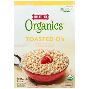 H-E-B Organics Toasted O's Cereal