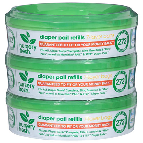 New Mama Bear Diaper Pail Refills For Genie Pails, Unscented